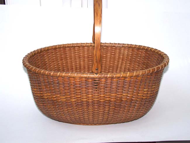 An exceptionally fine Oval Nantucket Basket made by William D. Appleton circa 1880-1890